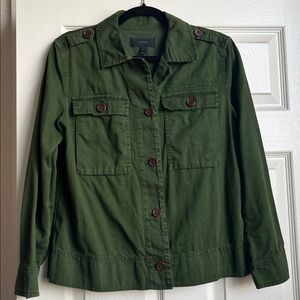 Jcrew Garment Dyed Finished Cotton Safari Jacket